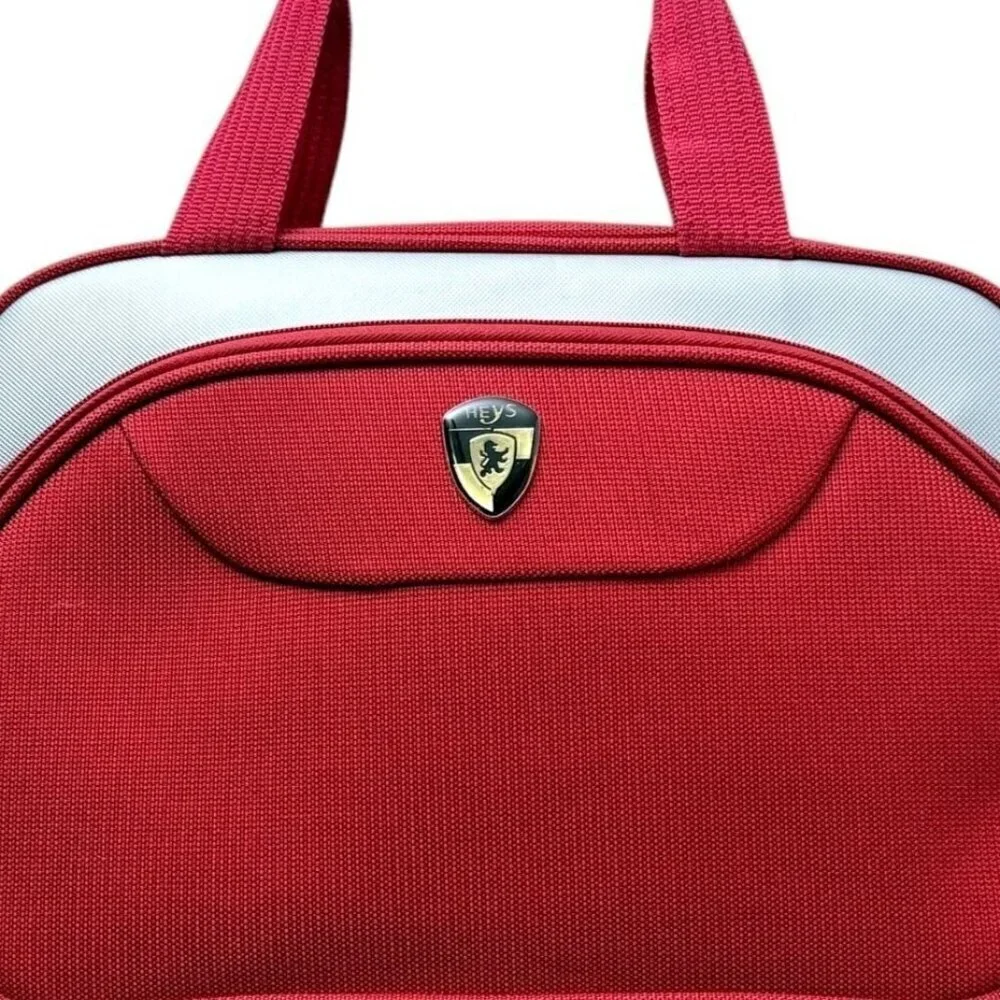 HEYS Travel Bag Briefcase Laptop Case Red Carryon Luggage